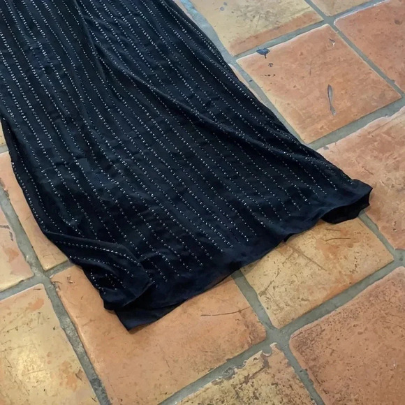 NEW ✨ Mango MNG Black Long Sequin Halter Party Dress 4 - Picture 8 of 8